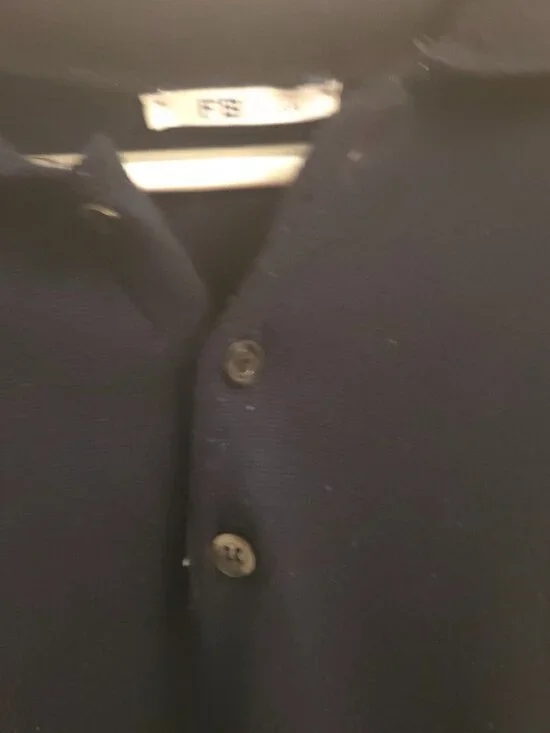 FB Class Black Long Sleeve Polo Sweater Men’s | Italian Made - Picture 7 of 7